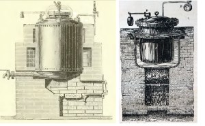 1896 Dammer Handbuch der Chem. Tech. 1896 p.7 smeltketel van Rost