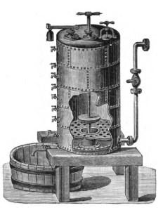 blog 2015 08 11  Het uit de destructieautoclaaf lossen van het verkookte kadavermateriaal 1898 Andes Animal Fats and Oils 1898  p. 33 Wilson's autoclaaf